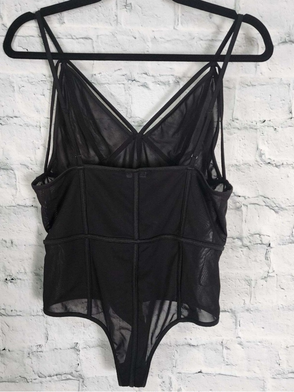 Fashionnova Strappy Sheer Bodysuit - Picture 4 of 7